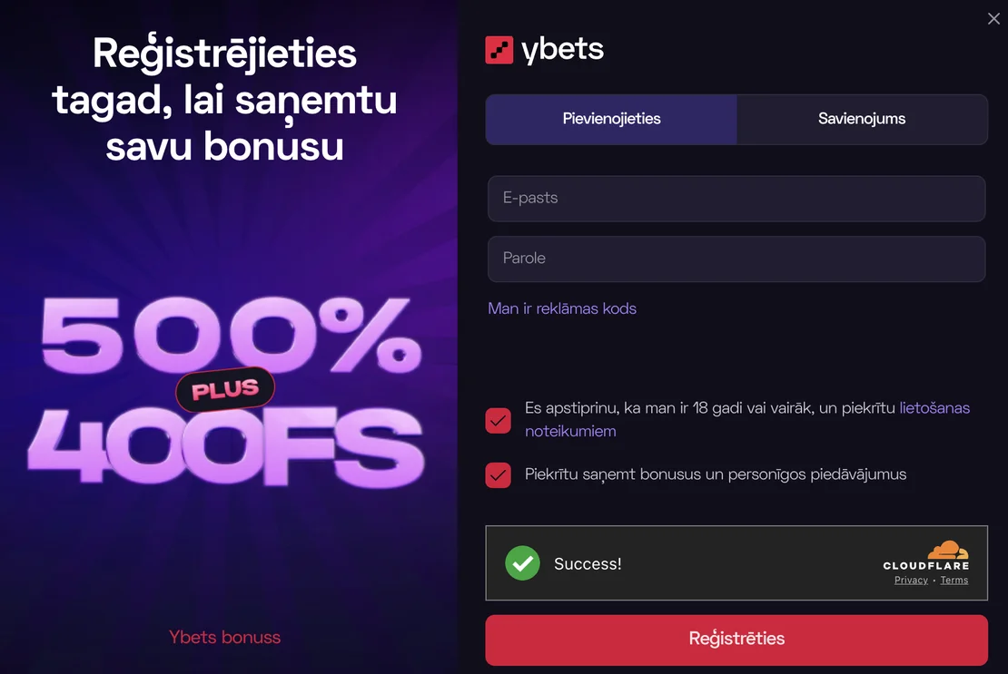 Ybets latvia